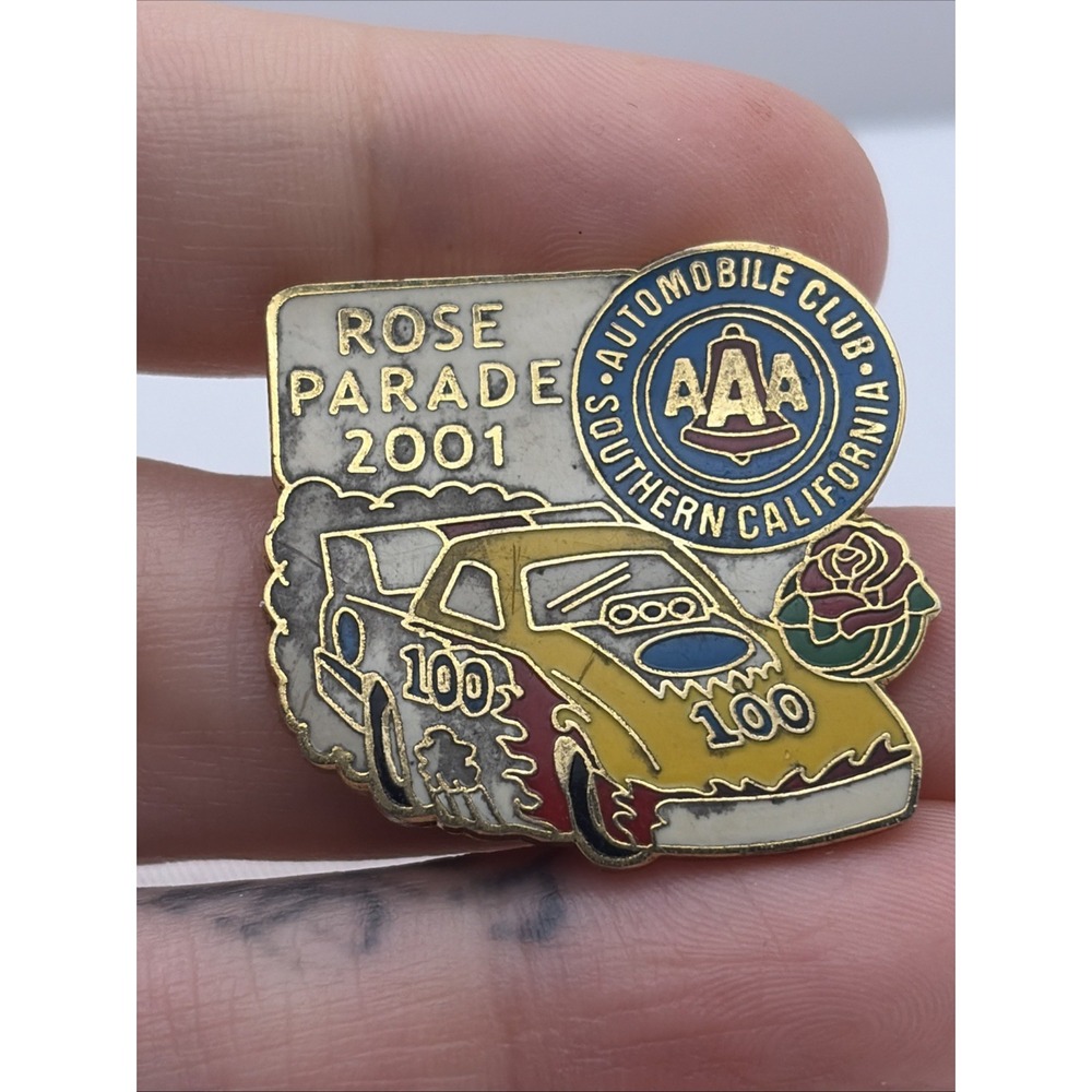2001 Rose Parade Automobile Club Southern California AAA Lapel Hat Pin